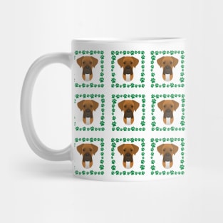 Boxer dog pattern Mug